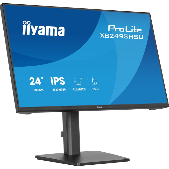 iiyama ProLite XB2493HSU-B1 24" IPS 120Hz Monitor FHD USB Hub