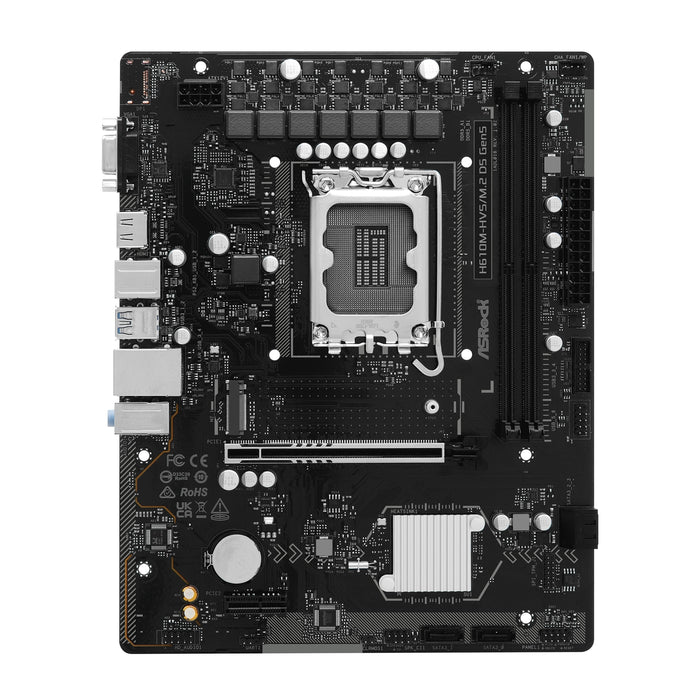 ASRock H610M-HVS/M.2 Intel LGA1700 DDR5 Micro-ATX Motherboard