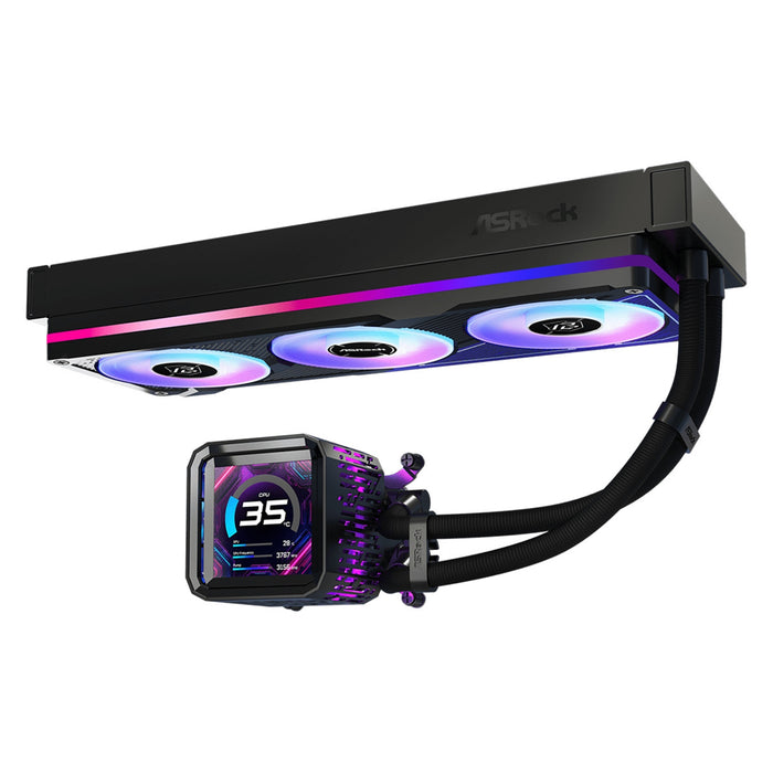ASRock Phantom Gaming 360 LCD AIO Cooler 360mm ARGB Intel AMD