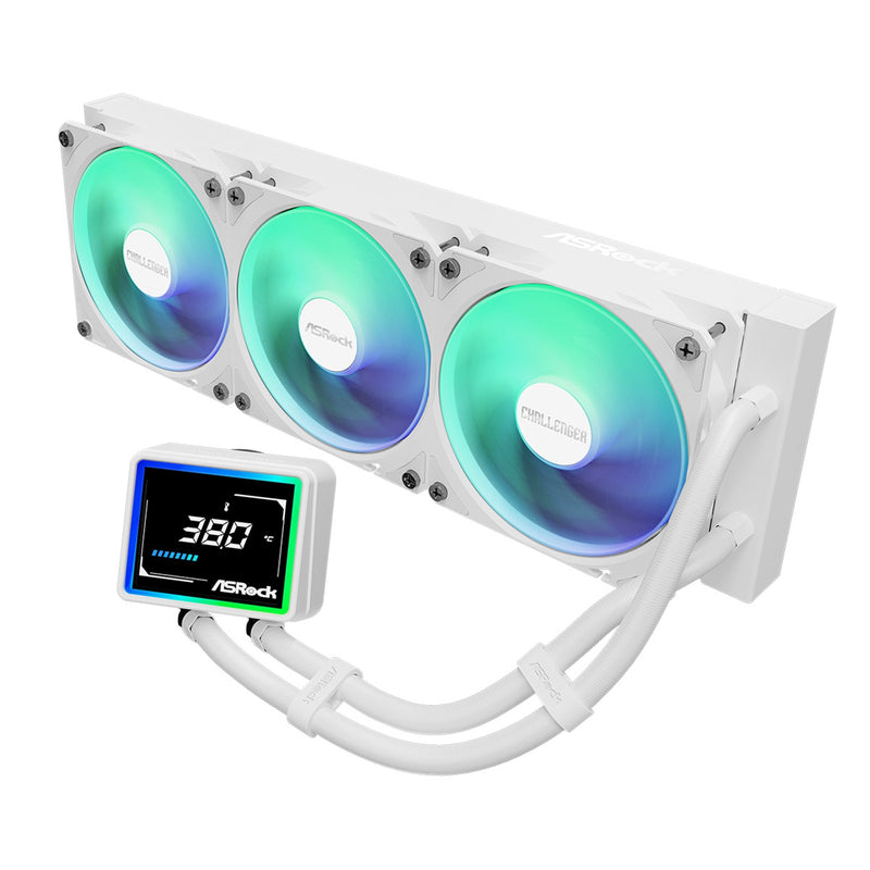 ASRock Challenger 360 Digital White AIO CPU Cooler ARGB 360mm