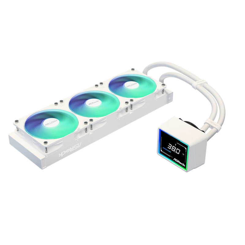 ASRock Challenger 360 Digital White AIO CPU Cooler ARGB 360mm