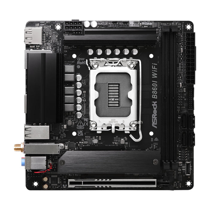 ASRock B860I WiFi LGA1851 Mini-ITX DDR5 PCIe 5.0 Motherboard