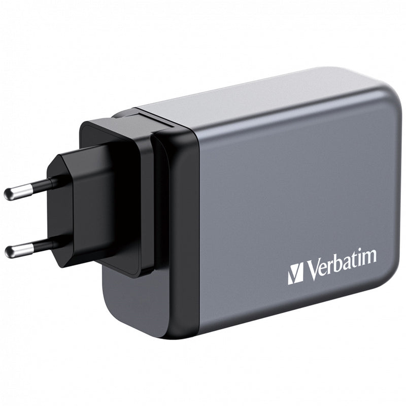 Verbatim 240W GaN Charger 4-Port USB-C PD Fast Charge Travel