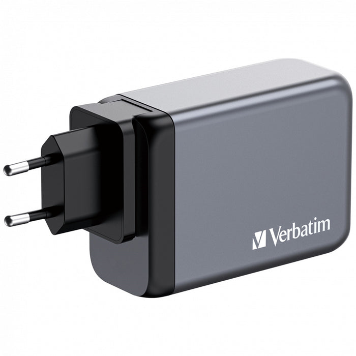 Verbatim 240W GaN Charger 4-Port USB-C PD Fast Charge Travel