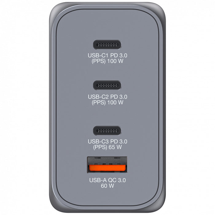 Verbatim 200W GaN Charger 4-Port USB-C PD Fast Charging EU UK US