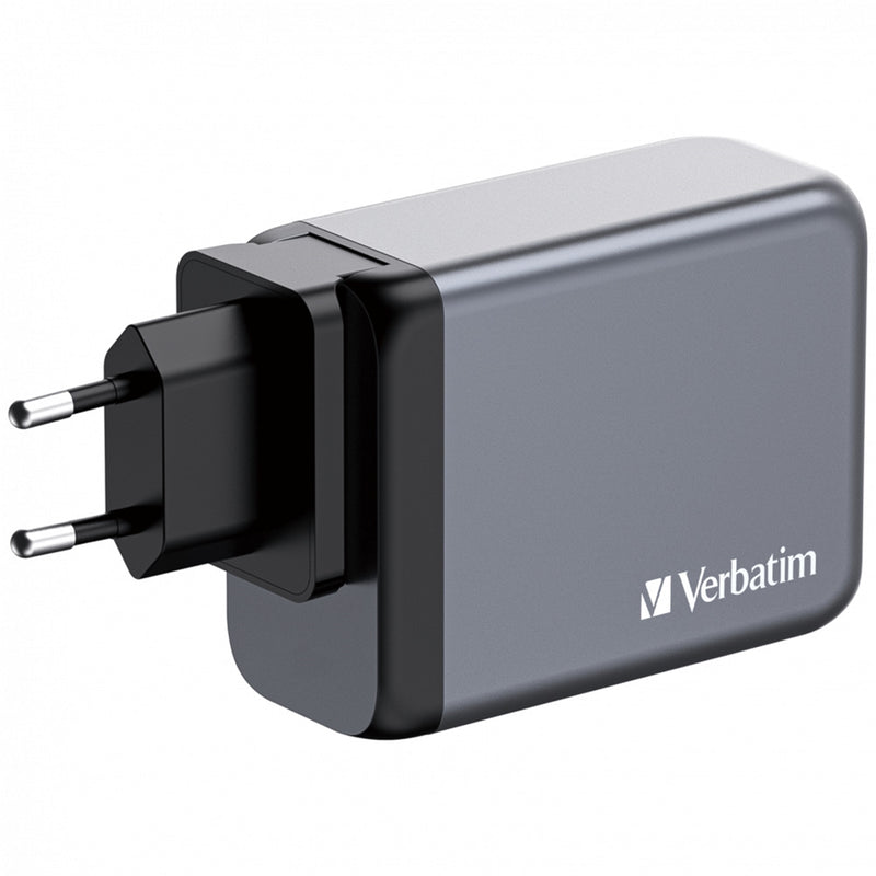 Verbatim 200W GaN Charger 4-Port USB-C PD Fast Charging EU UK US