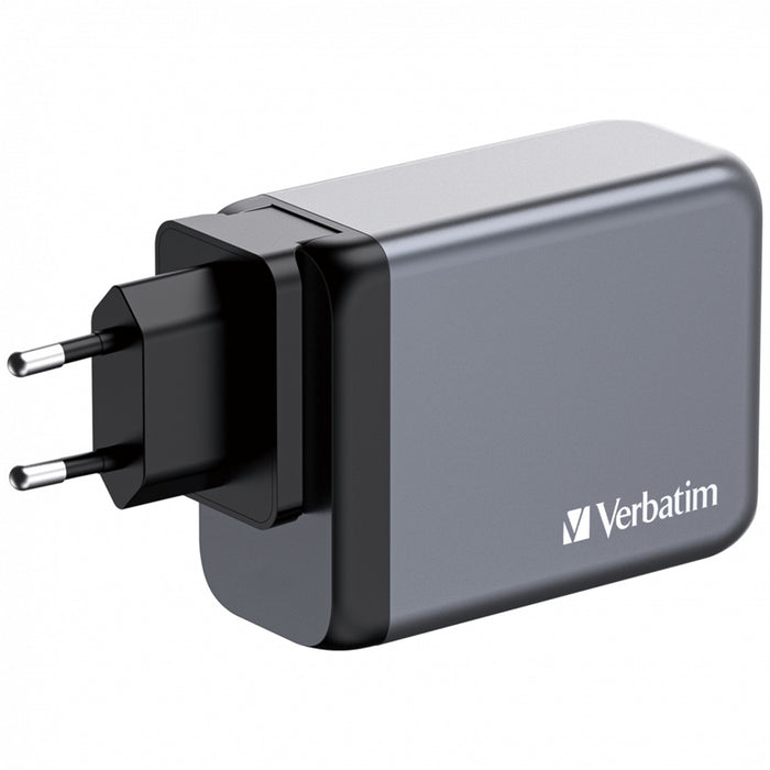 Verbatim 200W GaN Charger 4-Port USB-C PD Fast Charging EU UK US