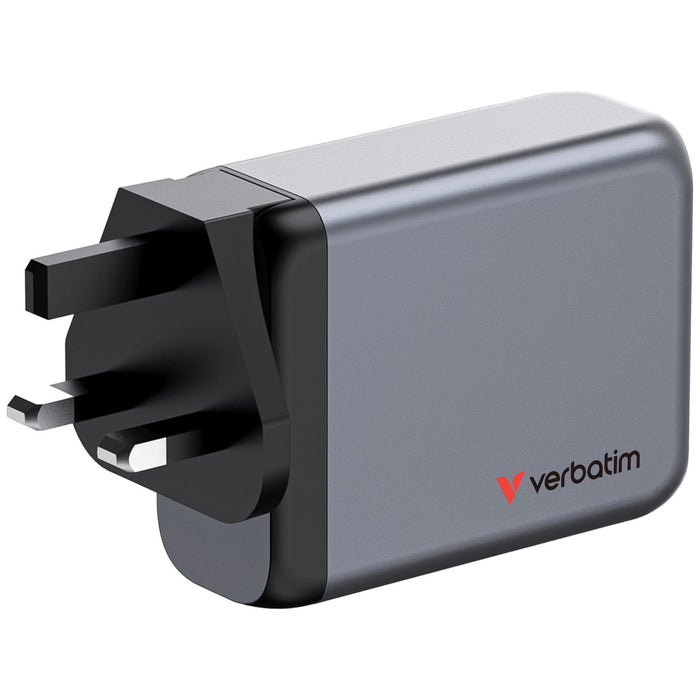 Verbatim 100W GaN Charger 4-Port USB-C PD Fast Travel Charger