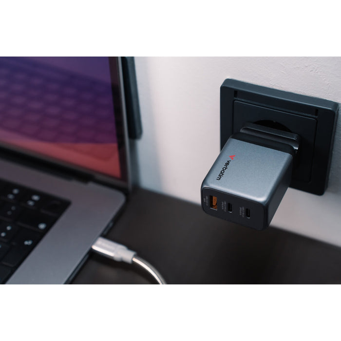 Verbatim 65W GaN Charger 3-Port USB-C PD & USB-A QC