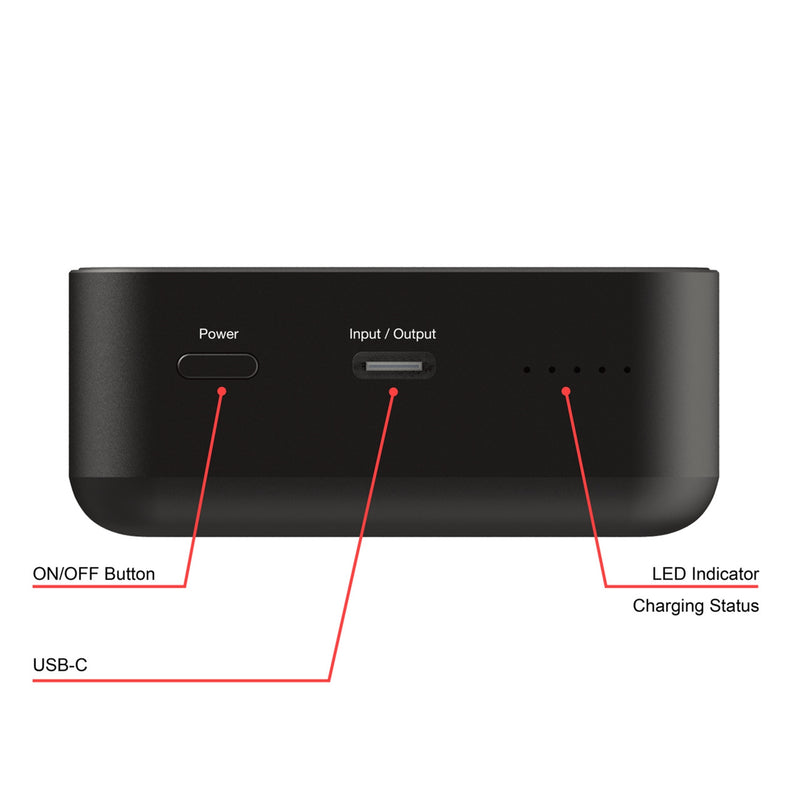 Verbatim 20000mAh Magnetic Power Bank 35W USB-C PD Black