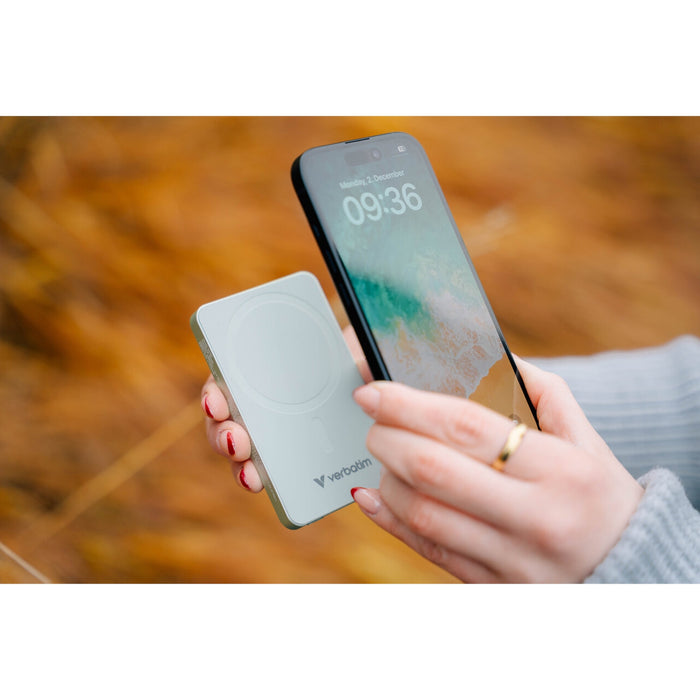 Verbatim 5000mAh MagSafe Power Bank 15W Wireless 20W USB-C PD