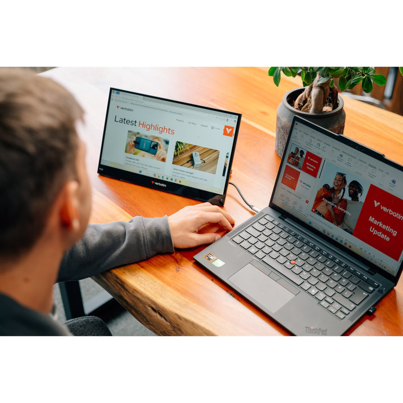 Verbatim 15.6" Portable Touch Monitor FHD USB-C LIGHT Series