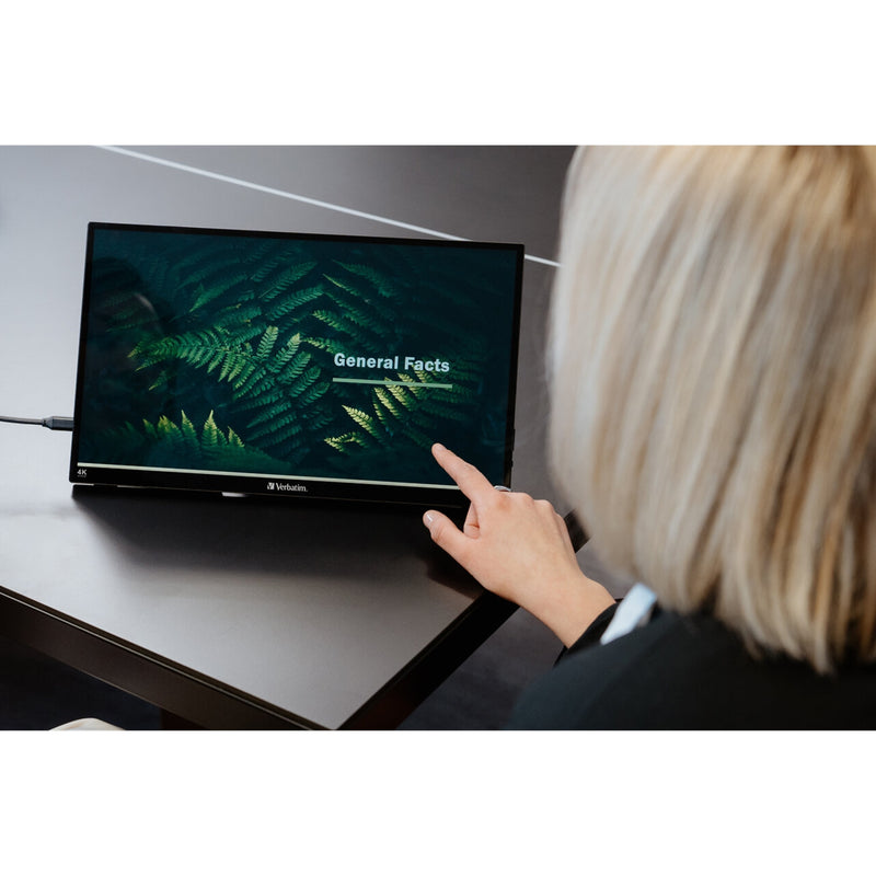 Verbatim 15.6" 4K Touch Portable Monitor USB-C HDMI
