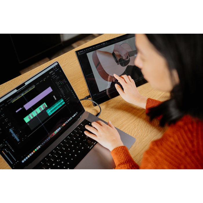 Verbatim 17.3” FHD Portable Touch Monitor USB-C HDMI IPS Aluminium