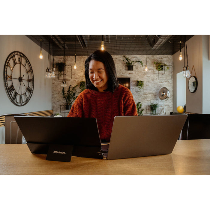 Verbatim 17.3” FHD Portable Touch Monitor USB-C HDMI IPS Aluminium