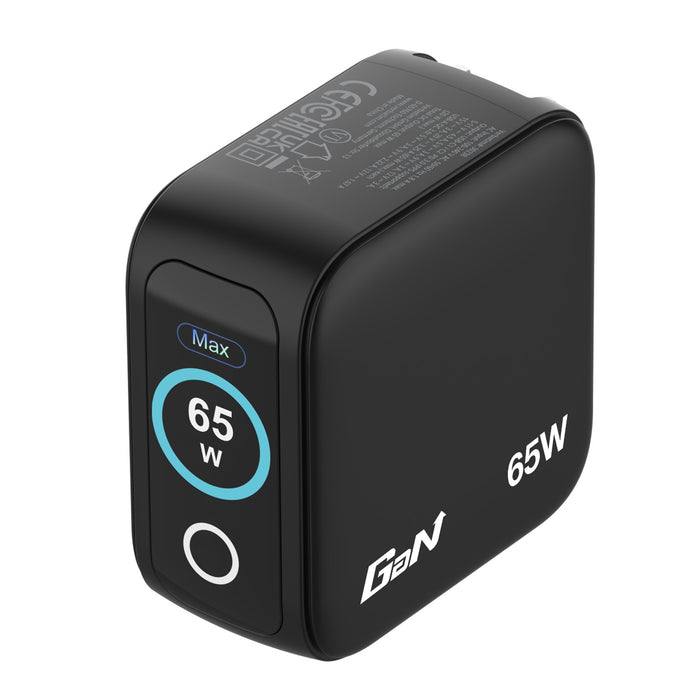 Verbatim 65W Mini GaN Charger with Display 3-Port USB-C