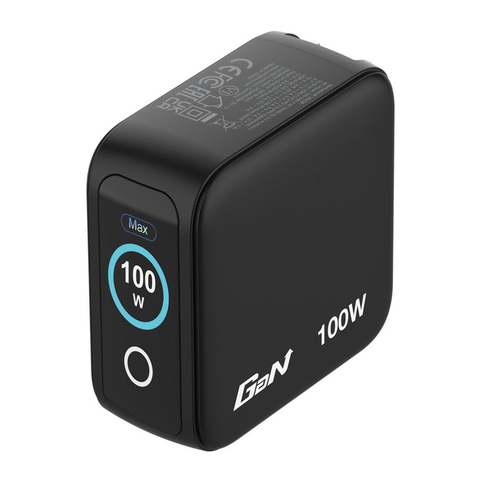 Verbatim 100W Mini GaN Charger with Display 3-Port USB-C