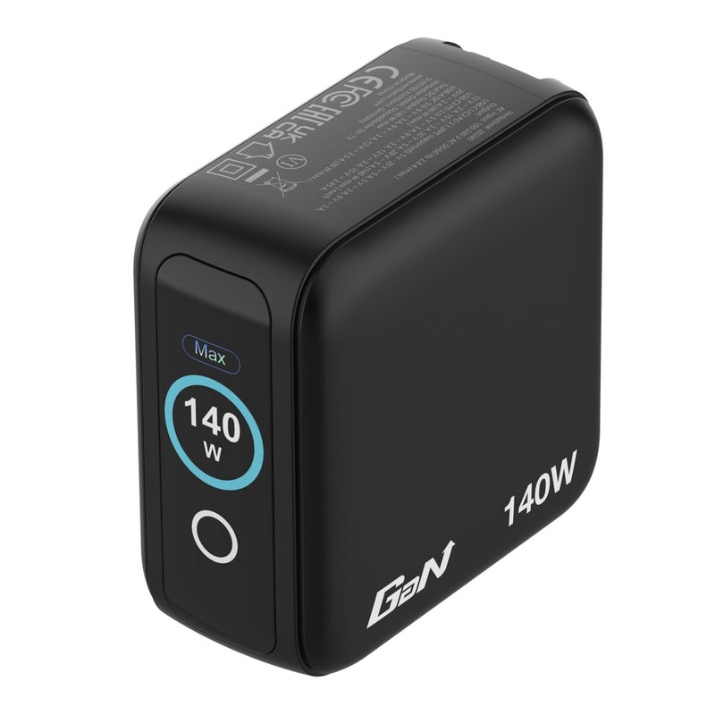 Verbatim 140W GaN Charger with Display – 3C1A Fast Charging