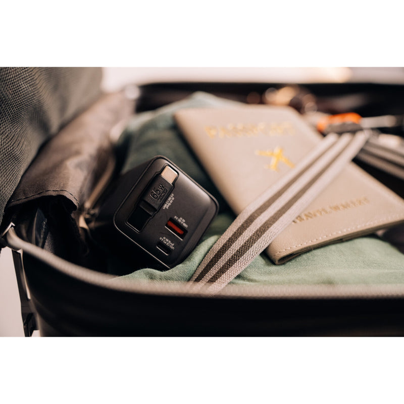 Verbatim 65W GaN Charger USB-C PD QC3.0 Retractable Cable