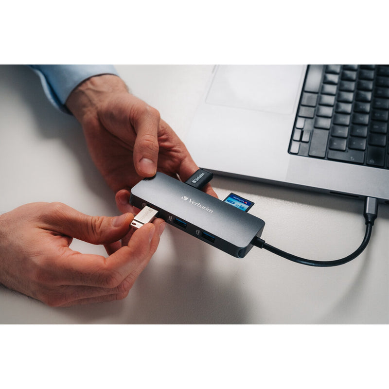 Verbatim USB-C Pro 9-Port Hub CMH-09 – 4K HDMI, 10Gbps, RJ45