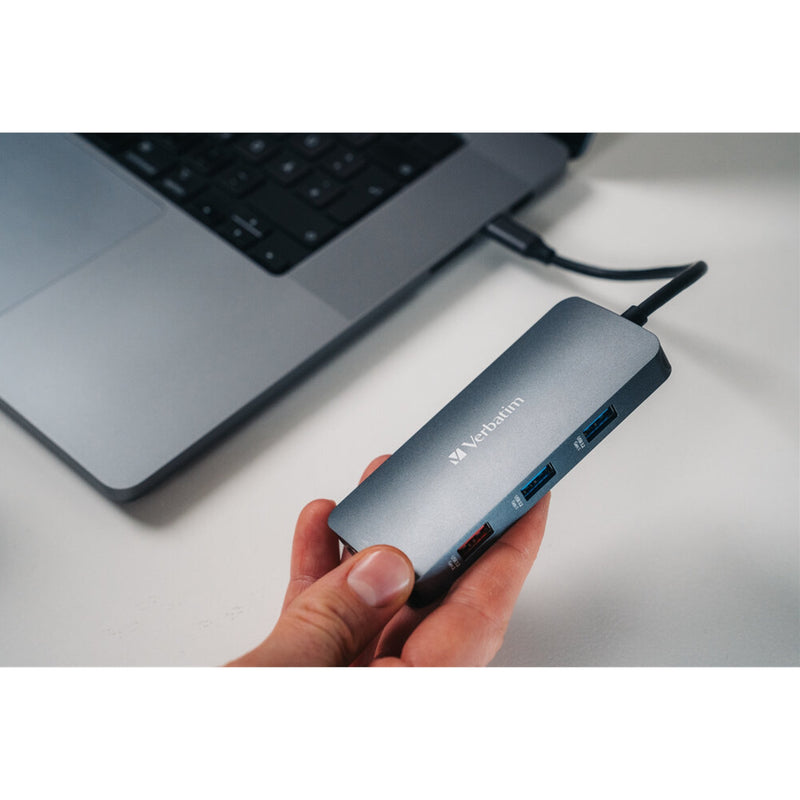 Verbatim USB-C Pro 9-Port Hub CMH-09 – 4K HDMI, 10Gbps, RJ45