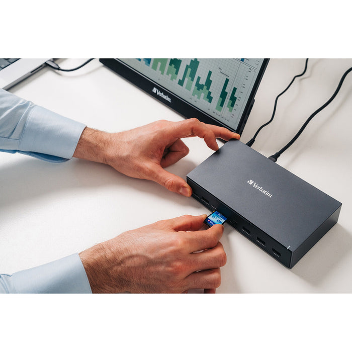 Verbatim CDS-17 USB-C Pro Docking Station 17 Port 8K HDMI