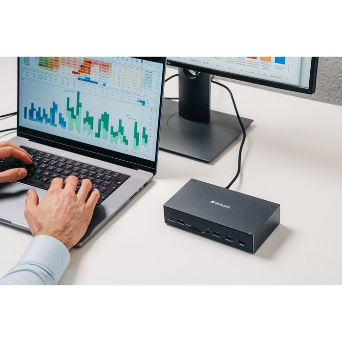 Verbatim CDS-17 USB-C Pro Docking Station 17 Port 8K HDMI