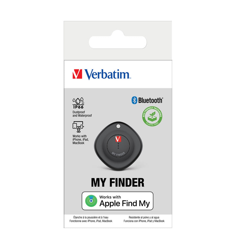 Verbatim My Finder Bluetooth Tracker Apple Find My IP66 Key Finder
