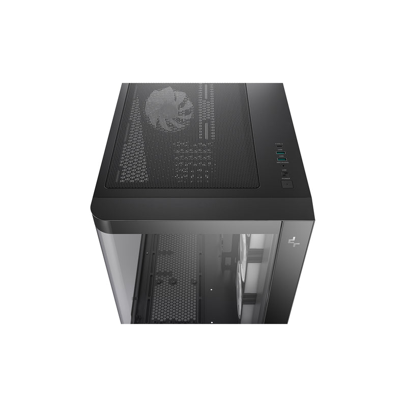 DeepCool CG530U 4F Mid Tower Case ARGB Glass ATX USB-C Black