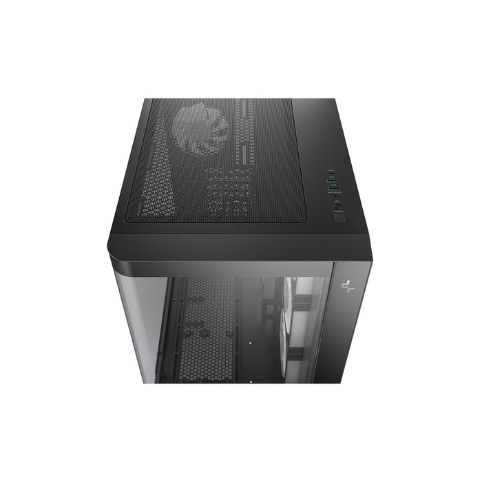 DeepCool CG530U 4F Mid Tower Case ARGB Glass ATX USB-C Black