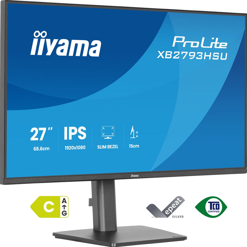 iiyama ProLite XB2793HSU-B1 27 Inch IPS 120Hz Monitor