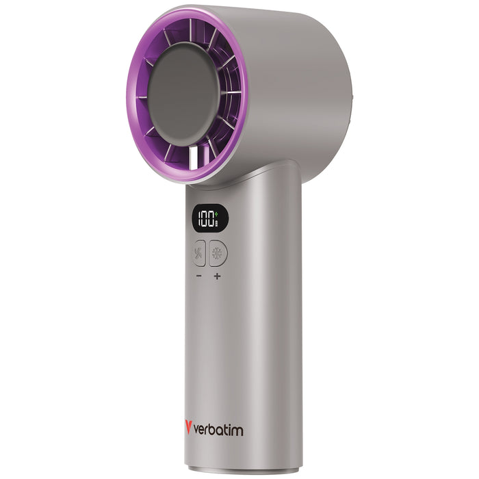 Verbatim Cool n Go Ice Touch Handheld Fan USB-C Grey
