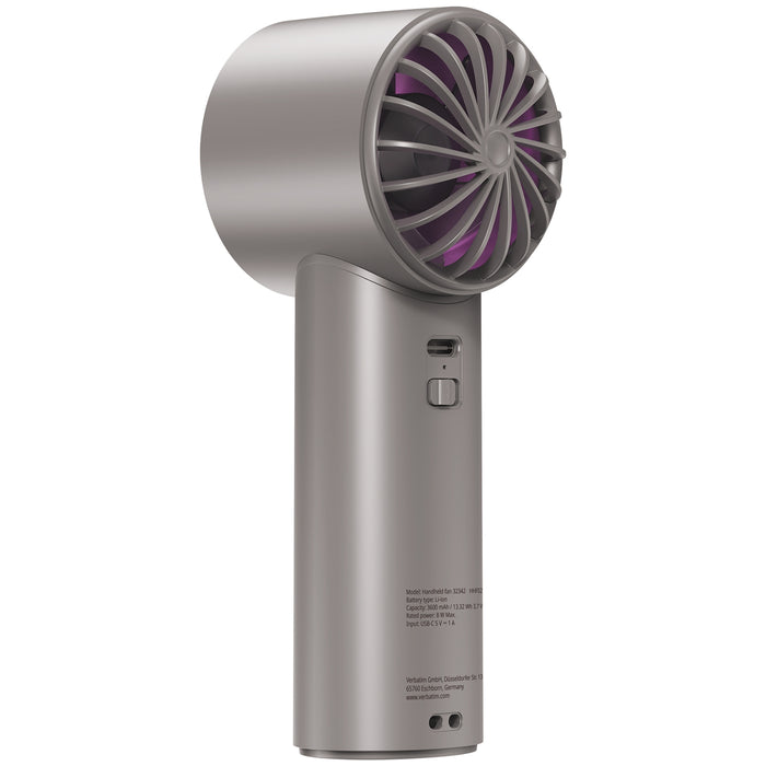 Verbatim Cool n Go Ice Touch Handheld Fan USB-C Grey