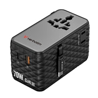 Verbatim 70W Universal Travel Adapter GaN with USB-C Cable