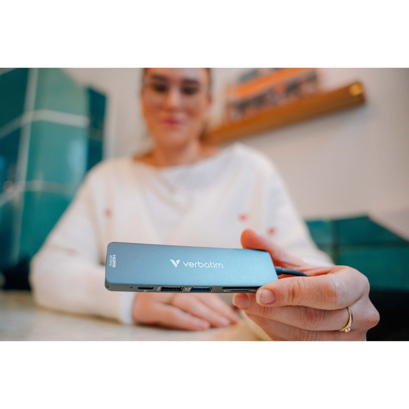 Verbatim USB-C 6 Port Hub with HDMI 4K & 100W PD Charge