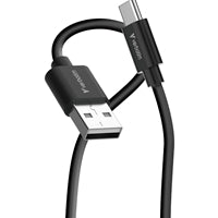 Verbatim USB-A to USB-C Cable 18W 1m (2 Pack) Fast Charge