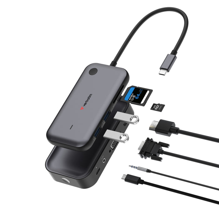 Verbatim Wireless Display Adapter 1080p USB-C with Hub