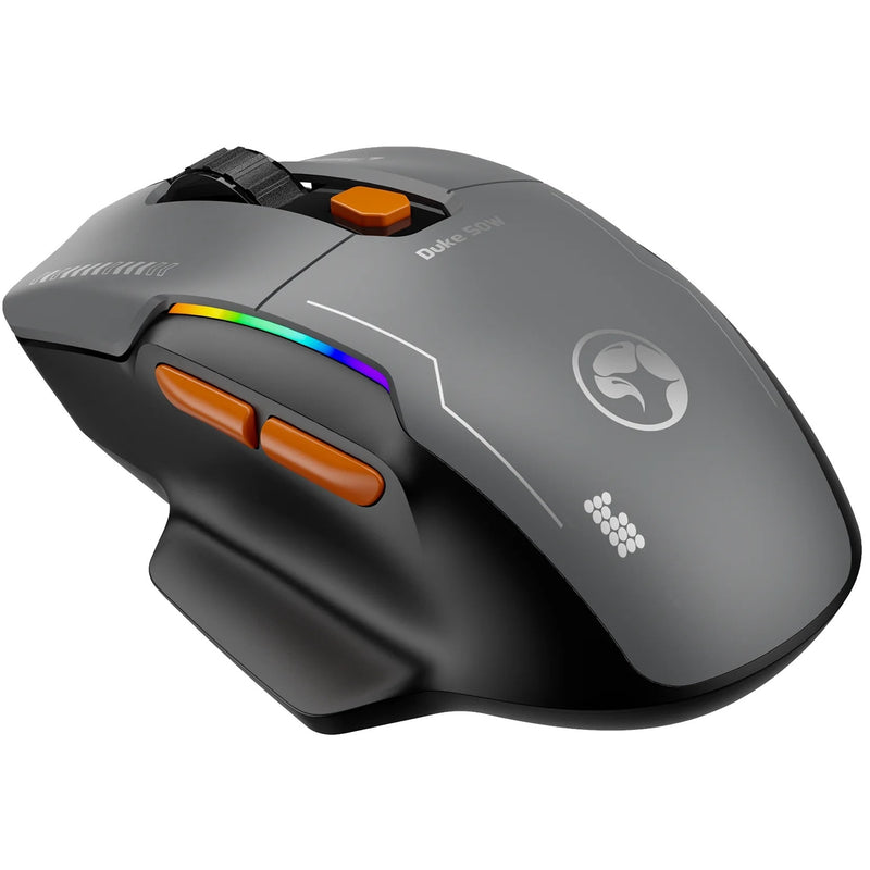 MARVO Duke 50W Wireless Gaming Mouse RGB 12800 DPI Tri-Mode