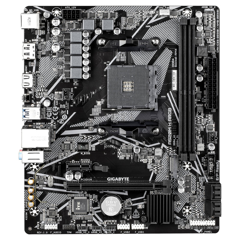 Gigabyte A520M H ARGB AM4 Micro ATX Motherboard DDR4