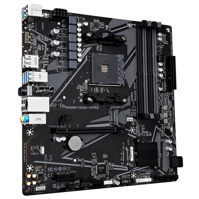 Gigabyte A520M DS3H WiFi6E AM4 DDR4 Micro ATX Motherboard