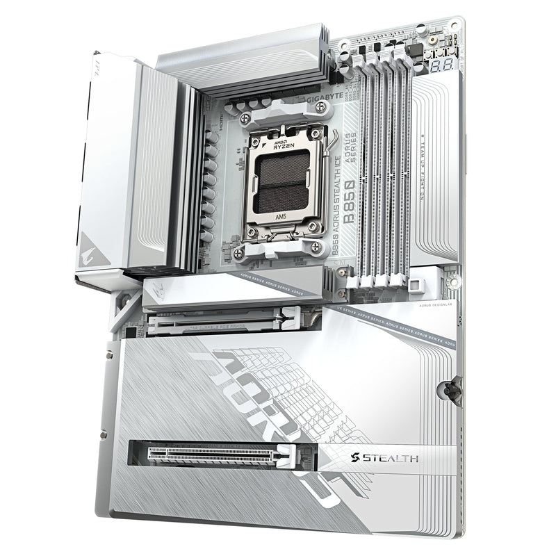 Gigabyte B850 AORUS Stealth Ice WiFi7 AM5 ATX Motherboard