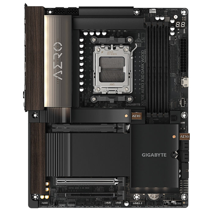 Gigabyte X870E AERO X3D Dark Wood WiFi7 AM5 ATX Motherboard
