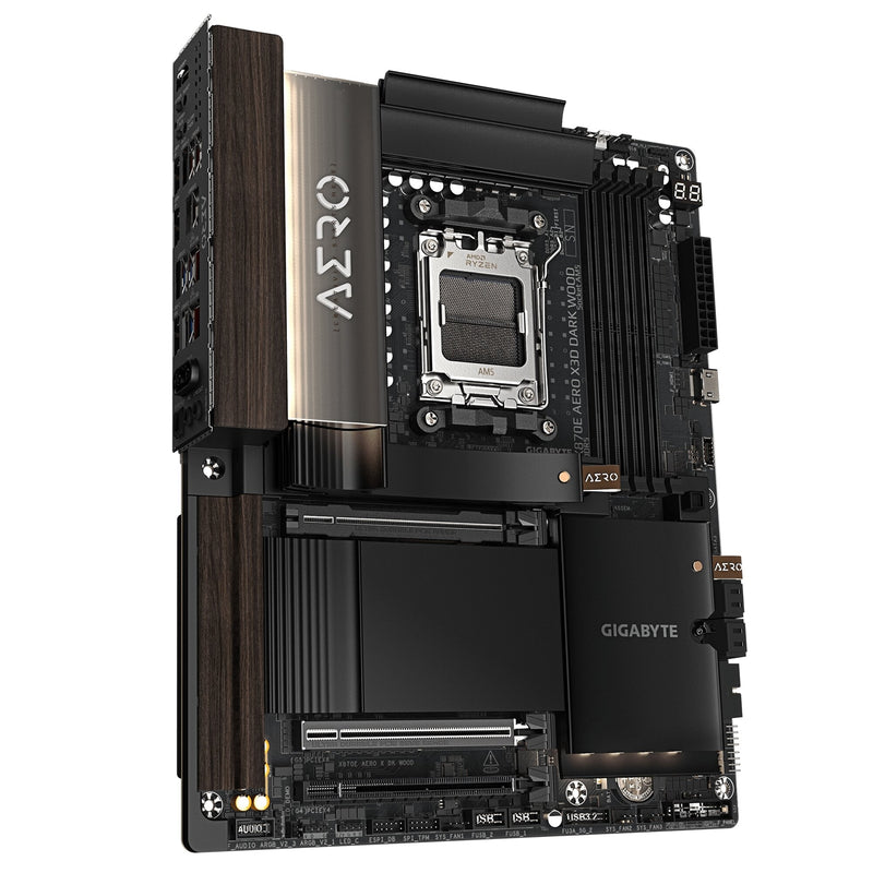 Gigabyte X870E AERO X3D Dark Wood WiFi7 AM5 ATX Motherboard