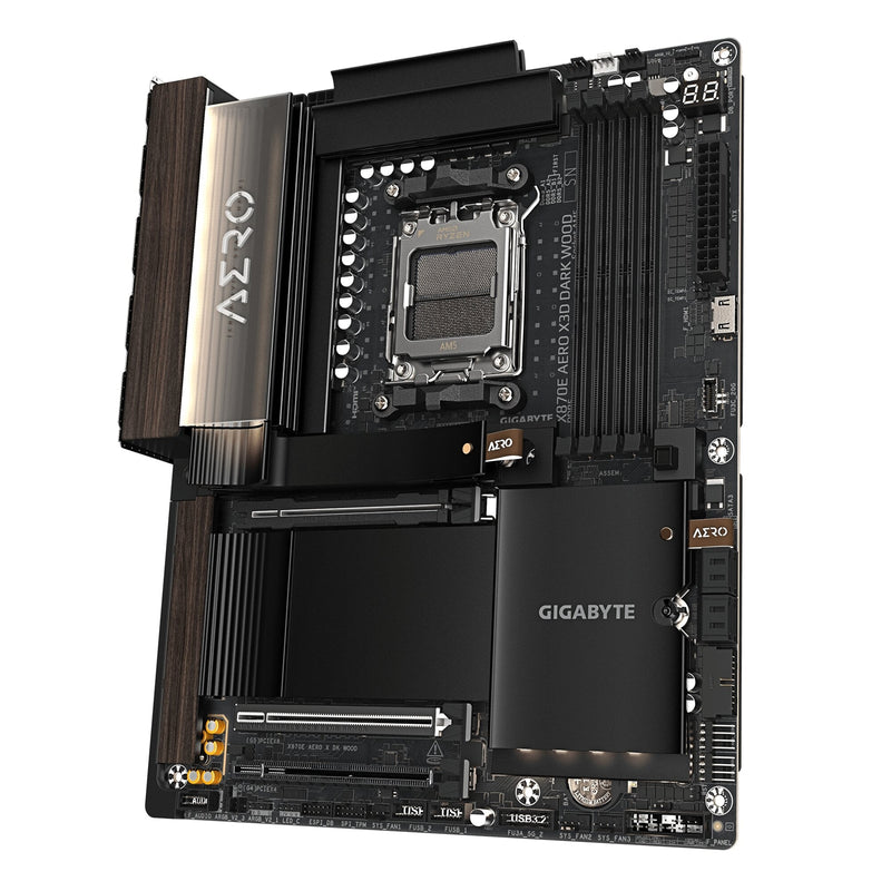 Gigabyte X870E AERO X3D Dark Wood WiFi7 AM5 ATX Motherboard