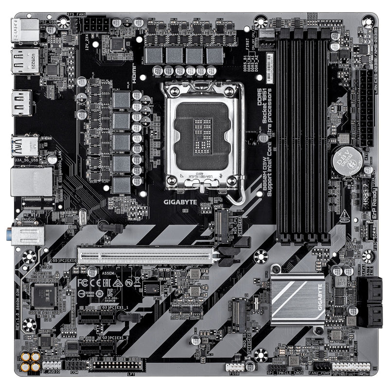 Gigabyte B860M D3W DDR5 Intel LGA1851 Micro ATX Motherboard