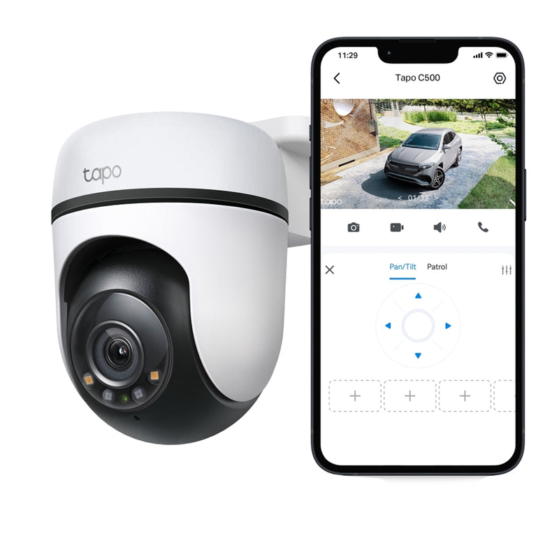 TP-Link Tapo C500 Outdoor Pan Tilt WiFi Security Camera IP65