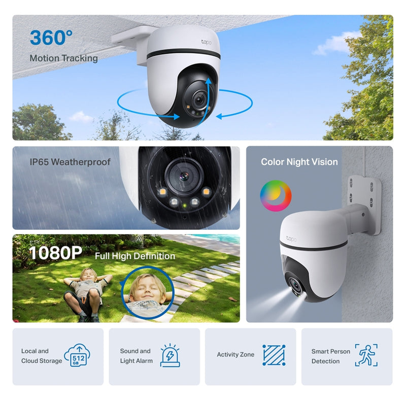 TP-Link Tapo C500 Outdoor Pan Tilt WiFi Security Camera IP65