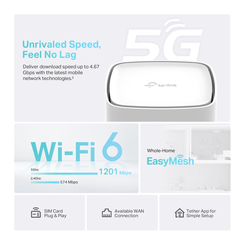 TP-Link Archer NX200 5G AX1800 WiFi 6 Dual Band Router