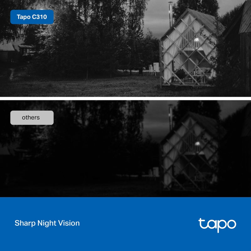 TP-Link Tapo C310 Outdoor 2K WiFi Security Camera 2 Pack