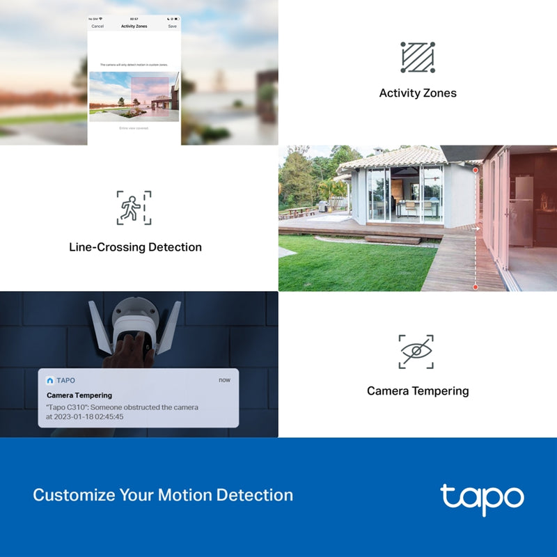 TP-Link Tapo C310 Outdoor 2K WiFi Security Camera 2 Pack